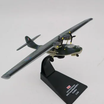 1/144 WW2 reino unido RAF Clásico consolidated PBY 5 catalina de Aviones de Combate Canso avión anfibio diecast modelo de vehículo de juguete militar