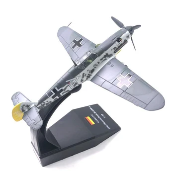 1:72 de la II Guerra Mundial Alemania BF109F-4 Aviones de Combate Modelo Desmontable Con Soporte de Metal de Fundición Modelo de Avión
