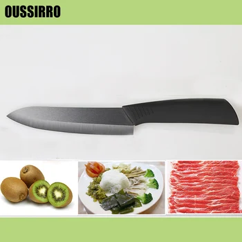 1 pcs Negro de la cuchilla de Cerámica de alta calidad de emparejamiento de cuchillos de Cocina herramienta portátil cuchillos de 3 a 7 pulgadas de la fruta de cuchillos de cerámica