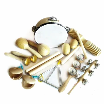 10 Tipos De Niños Instrumentos Kit De Niños PreschooPercussion Musical De Instrumentos De Juguete Set