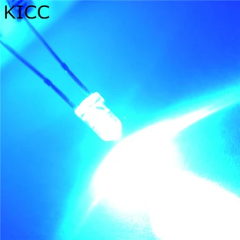 1000* diodo emisor de Luz de 3 mm LED Azul Transparente