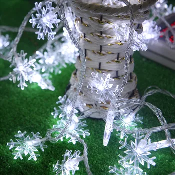 10m Snowflower Guirnalda de Luces de Navidad LED al aire libre Natal LED Cristmas de la Decoración LED Cadena de Luces de Hadas Luces De Navidad