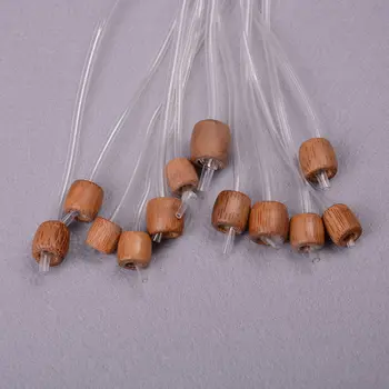 12 Pc Durable 48 pulgadas de Bambú Afgano Crochet Tunecino Ganchos con Adhiere el Plástico del Cable 3-10mm