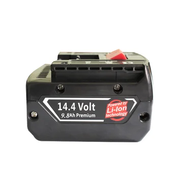 14,4 V 9800mah batería Recargable de Li-ion de la célula de Batería pack para inalámbricos BOSCH taladro Eléctrico destornillador BAT607,BAT607G,BAT614,BAT614G