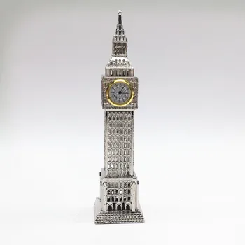 18cm la Decoración del Hogar Creativo de los Regalos de Cumpleaños de los Niños Regalos de Metal Modelo de Escritorio Decoración de Londres, el Big Ben con Reloj