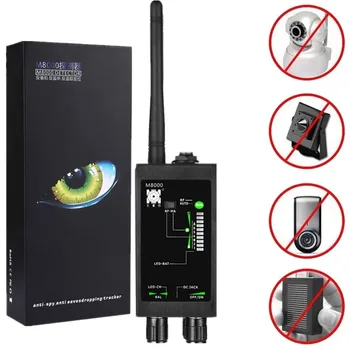 1MHz-12GH Radio Anti-Spy Detector FBI GSM Señal de RF Auto Tracker Detectores GPS Tracker Buscador de Error con Mucho Magnética LED de la Antena