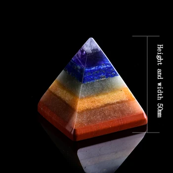 1PC Naturales de Cristal Mineral Joyas de colores de la Pirámide de la Magia de Restauración de la Casa de la Casa de Estudio de la Decoración de la Pareja de Decoración DIY Regalo