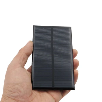 1pc x 5V 1.25 W Panel Solar Portátil Mini Sunpower BRICOLAJE Panel del Módulo del Sistema Solar de la Lámpara de la Batería Juguetes Cargador de Teléfono de las Células Solares