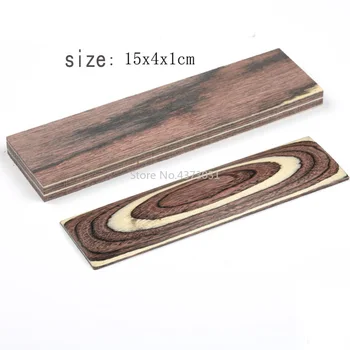 1piece 4 colores DIY Cuchillo Asas de material para su Fabricación la madera de los espacios en blanco de Color Mango de madera de Piezas Apretones de 120x40x10mm