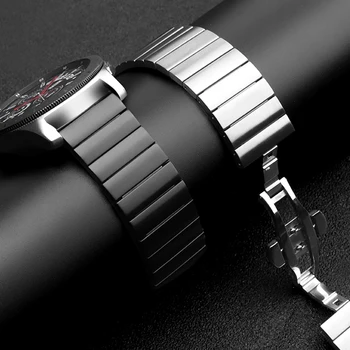 20/22 mm de la banda de Acero Inoxidable para Samsung Galaxy reloj 46 mm/42mm/Activo 2 correa Engranajes S3 Frontera de la banda de Huawei reloj GT 2 pulsera