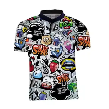 2019 Nueva moto de Enduro jersey de motocross bmx racing jersey downhill dh de manga corta ciclismo, ropa de siete mx verano mtb t-shirt