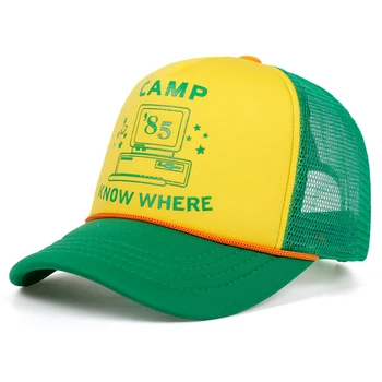 2019 nuevo patrón de malla de la impresión de sombrero de moda SABER DONDE impresión sombreros ajustables hip hop gorra de béisbol transpirable tapas