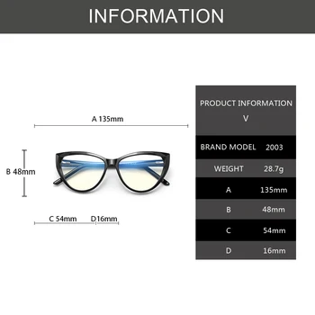 2020 Nueva Moda Anti-Azul Transparente Gafas de PC Pasador de Resorte de Cristales de la Computadora de las Mujeres Planas de Gafas