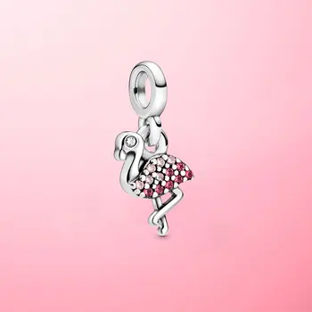 2020 Nueva Plata de ley 925 Mi Amor Estrellas de mar Flamingo Colgante Encanto Ajuste Original de Pandora Me Pulsera de DIY de la Perla de la Joyería Para las Mujeres