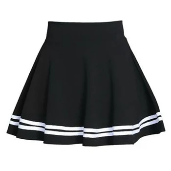 2020 altura de la Cintura Plisada Faldas Kawaii Harajuku Faldas de las Mujeres de las Niñas Lolita Una línea de Marinero de la Falda de Gran Tamaño Preppy el Uniforme de la Escuela