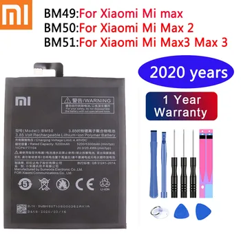2020 años Xiaomi Original del de Reemplazo de la Batería Para Xiaomi Mi Max 2 Max2 Max3 Genuino de la Batería del Teléfono 5300mAh + Herramientas Gratuitas