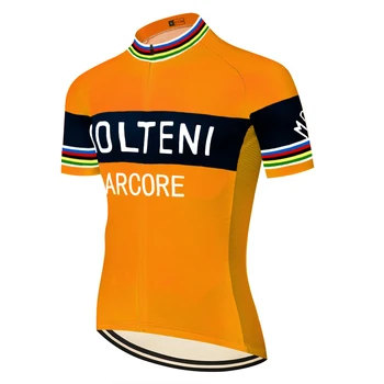 2020 de corte láser de MOLTENI retro jersey de ciclismo de los hombres pantalones cortos de ciclista de verano de secado rápido transpirable pro camisetas de 20D gel tenue ciclista homme