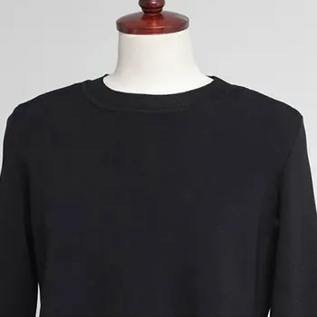 2020 de la Primavera de las Mujeres con Volantes Camisa de Manga Larga+O Cuello de Jersey de Prendas de punto Suéter de la Oficina de Punto Casual Conjunto de Dos Piezas S0D105N