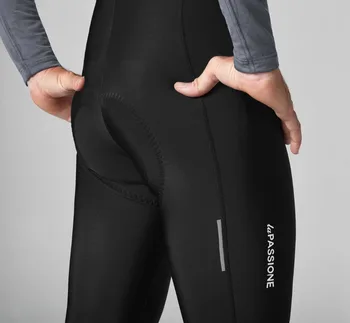 2021 Negro térmico de lana de Invierno culotte de ciclismo pantalones con alta densidad de la Almohadilla de tela de alta calidad para tiempo largo viaje