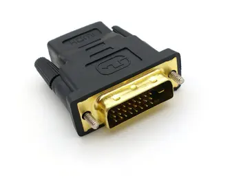 20pcs-50pcs DVI 24+1 a HDMI-compatible Plug DVI Macho a HDMI Hembra Doble conector para HDTV 1080P
