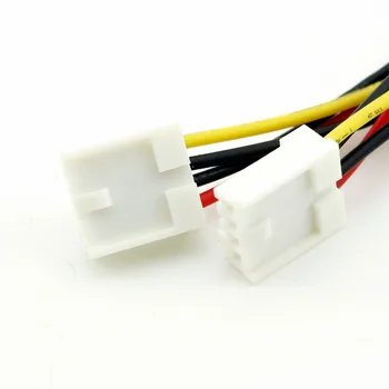 20pcs Molex de 4 Clavijas para Dual de 4 Pin Disquete de Energía de la PC Y Splitter Adaptador del Cable del Conector de Unidad de Disquete de la unidad de DISQUETES 20cm