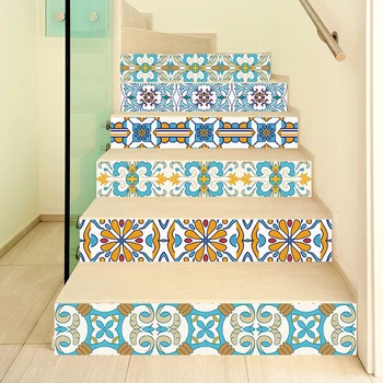 27 Diseño del Mosaico del Azulejo de la Pared de la Escalera Pegatinas autoadhesivas de PVC de la prenda Impermeable de la Decoración casera de la Pared de la etiqueta Engomada de la Cocina de Cerámica Pegatinas