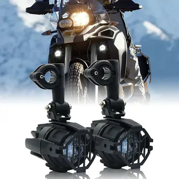 2PCS de 40W LED Auxiliar de la Lámpara 6000K Super Brillante Niebla de Conducción Kits de Luz, Iluminación LED de las Bombillas de las luces de circulación diurna para Motocicleta BMW K1600 R1200G