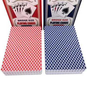2Sets/Lot PVC Puente Set de Póker Baccarat Texas Hold'em Adulto Impermeable Aburrido polaco de Plástico Jugando a las Cartas 58*88mm Juego de mesa