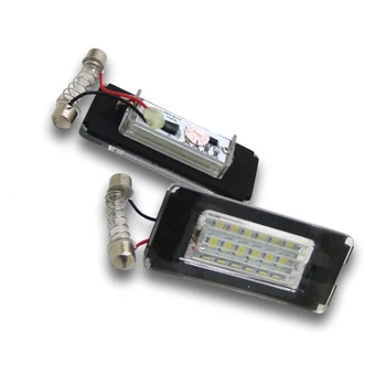 2pcs Mini R56 R57 R58 R59 Universal de 12V del Coche LED Número de Licencia de la Cola de la Placa de Luces la Luz de la Bombilla