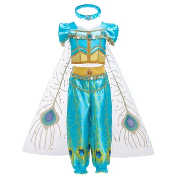 3-10T Fantasía de la Princesa Vestido de la Muchacha del Bebé Ropa de Niños para fiestas de Halloween Traje de Cosplay Niños Elsa Anna Vestido de vestidos infantil