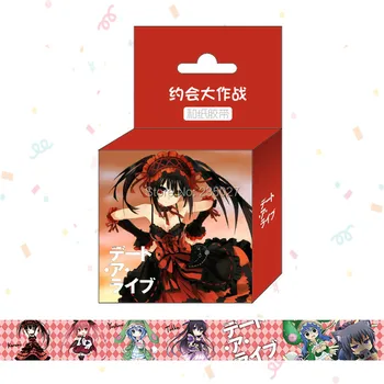 30 cuadros/mucho Anime FECHA en que VIVEN Washi Tapes Yatogami Tohka Tenka Yoshino cinta de enmascarar de papel japonés washi pegatinas para regalos