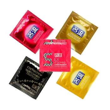 30PCS/Pack PERSONAJE 5 Tipos de Condón del Pene Adulto juguetes Sexuales para los hombres Manga de Látex de Caucho Natural más Seguro Anticoncepción de Preservativos sex shop
