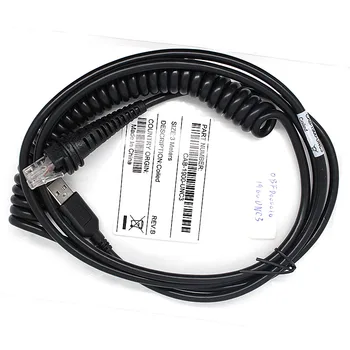 30pcs/1lot Nueva Espiral de 3M Cable USB Para Honeywell 1200g,1202g,1250g,1300g,1900g,1900h,1902,1910,1912,1910 yo,1911i Escáner de código de Barras