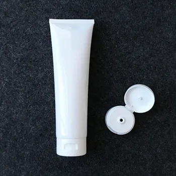 (30pcs)300 g/300 ml blanco Suave Plástico Recargable Loción Tubos de Apriete de Envases Cosméticos, crema Facial tirón de la cubierta de la manguera