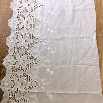 34cm ancho de Algodón bordado de encaje de costura material guipure recorte de áfrica encaje de tela de tejido de punto con urdimbre de BRICOLAJE Accesorios de la ropa