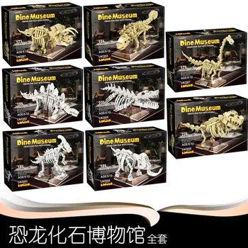 3D Fósiles del Esqueleto de los Dinosaurios Modelo de Construcción de Bloques, Ladrillos Museo Jurásico de Tyrannosaurus Rex Conjuntos de Juguetes Educativos para Niños Regalo