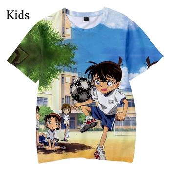 3D Popular Detective Conan Niños de Cómics del Verano Otoño T-shirt Niños Niñas Casual de Manga Corta T-Shirt Kids 3D en la Comodidad de la Camisa