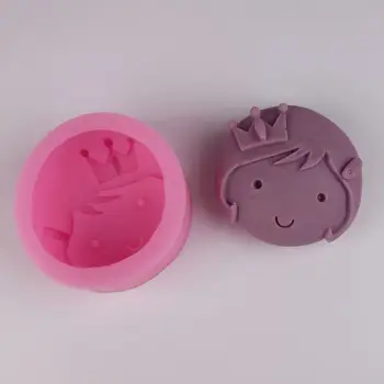 3D de Silicona Molde de la Princesa de la Muchacha de Forma DIY hecho a Mano Jabón Molde de Yeso Pastel de Mousse de Molde de Grado de Alimentos para Hornear Herramientas k872