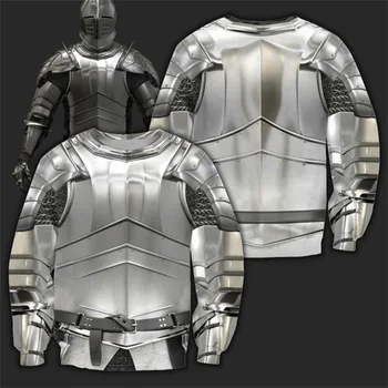3D de Todo Impreso armadura de los Caballeros Templarios Sudadera con capucha de la Moda de Harajuku Sudadera con Capucha traje de Cosplay de Otoño sudaderas Unisex SJ-999