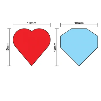 40Pcs 10mm Rojo en Forma de Corazón de Diamante Azul de Forma de Gota Verde Peón de Madera Chessman Juego de Piezas Para Token Juego de mesa de Lesión de la Marca