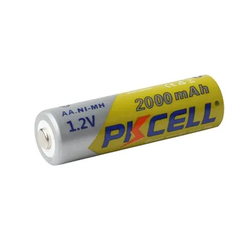 4Pcs PKCELL AA 1.2 V Batería Recargable de NIMH 2A batería de 2000mAh de 1.2 V Baterías de Bateria Original + 1pcs Batería de Cajas