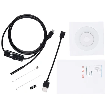 5 mm 2m Android Endoscopio Cámara IP67 Impermeable Soporte OTG&UVC Smartphone HD de la Serpiente Mini Usb Endoscopio Para el Coche/PCB/EarDetection