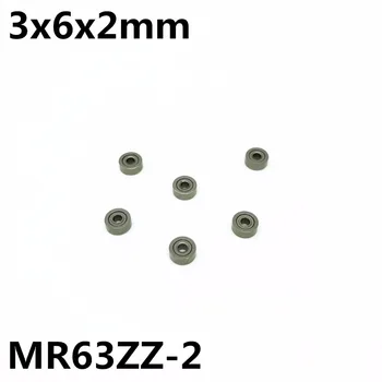 50Pcs MR63ZZ-2 3x6x2 mm bolas de ranura Profunda, rodamientos Miniatura de cojinete de Alta calidad MR63