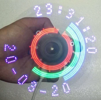 51 SCM Color de la Rotación de la Pantalla LED Kit de SCM Reloj POV de Rotación Creativo DIY Electrónica