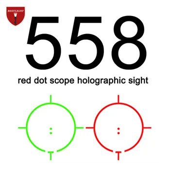 551 552 553 558 Holográfico Rojo Verde Punto de Vista Rifle Alcance de Ajuste de 20mm de Ferrocarril Soportes para Airsoft Holográfica de vista