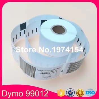 6 Rollos de Dymo Genérico 99012 Compatible Etiqueta de Dirección S0722400 36*89 mm Para LW450 Turbo