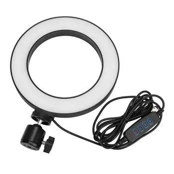 6 de la Pulgada LED de Luz del Anillo del Selfie de Relleno de la Lámpara 10 Niveles de Brillo Regulable con 3 Modos de Luz para la Vida de Difusión/Fotografía/Grabación