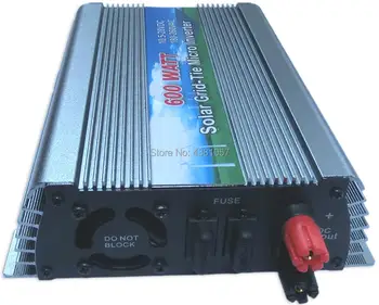 600 Micro Grid Tie Inversor de 600watts DC18V36V Solar PV de Entrada AC230V110V de Salida de Onda Sinusoidal Pura Inversor