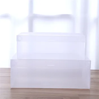 6pcs Transparente Caja de Zapatos de Almacenamiento de Plástico Transparente de Cajas de Zapatos Plegable Zapatos Caso de que el Titular de la Caja de zapatos Transparentes Zapatos Organizador de Boxe