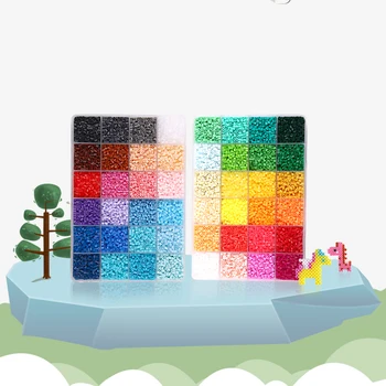 72 colores 24 colores 2.6 mm Perler Fusible de bolas de Hierro perlas Kit de Hama beads de Puzzle en 3D de BRICOLAJE Juguete de los Niños Creativos de Artesanías de Juguete de Regalo